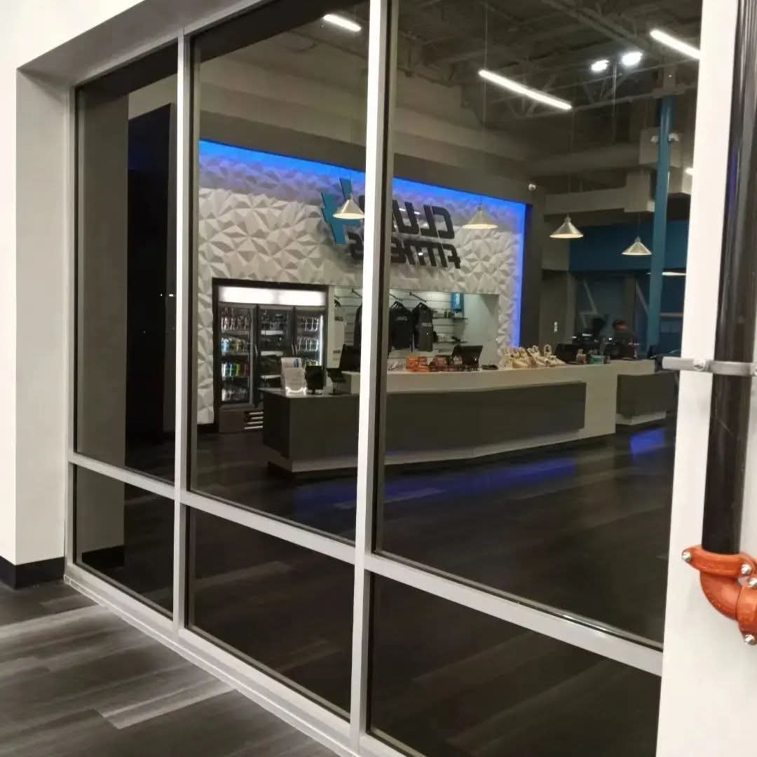 Large commercial window film installation in the Birmingham area, project view two