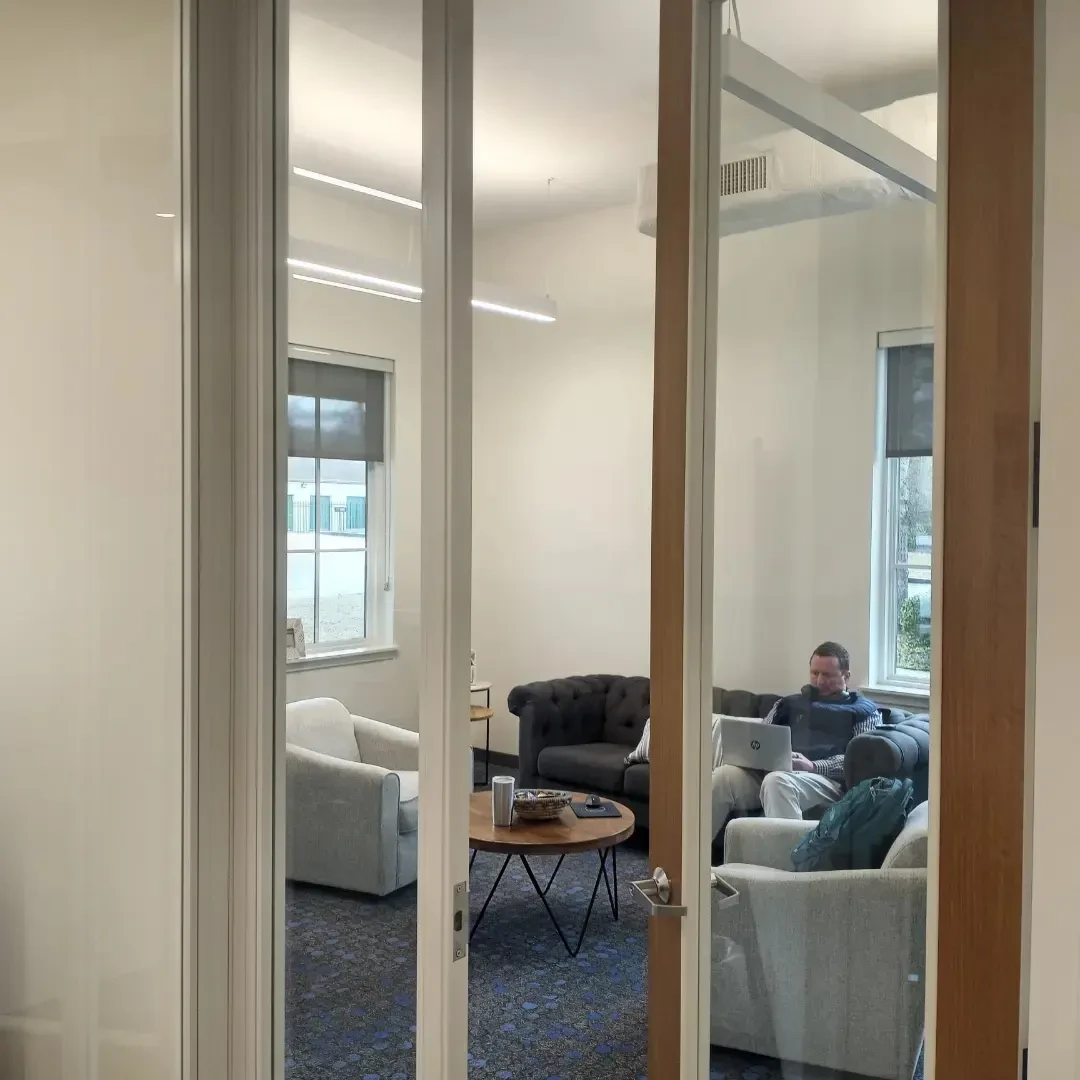 Large commercial window film installation in the Birmingham area, project view four
