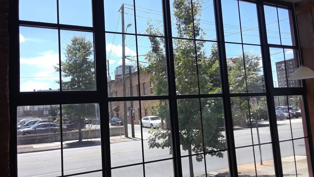 Downtown Birmingham commercial window film installation, project view three